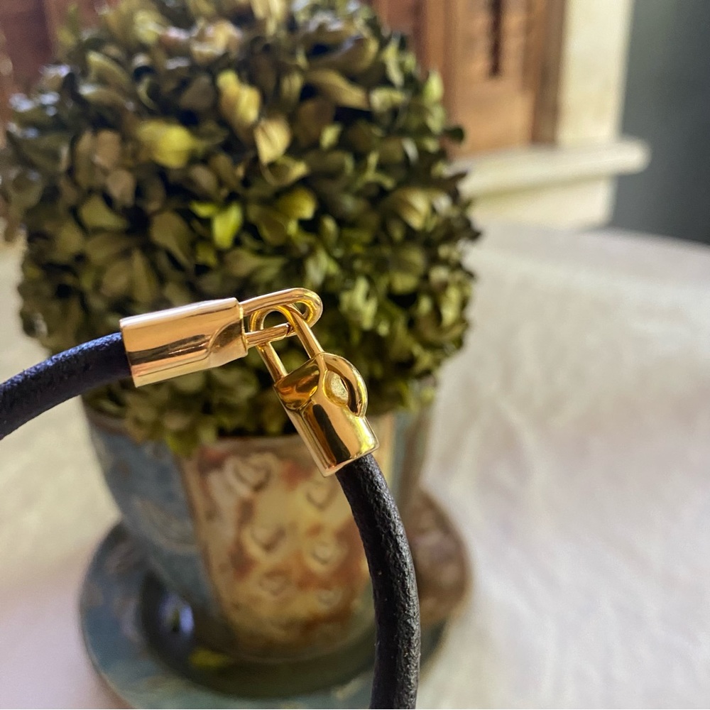 Leather Wristlet + charm holder